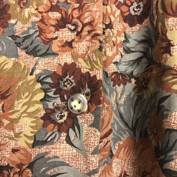 Coldwater Creek Floral Button Up Jacket - Picture 3 of 6